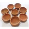 Desirous Desire Clay lamp Mitti Diya (Brown) Small -Set of 12 Pices view 1