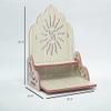 HomeLoft Basics Wooden Temple | Mandir Pooja Ghar | Home Decor Handcrafted Plywood Mandir Art Painted Temple Indian Hindu Puja Decorative Temple Wall Hanging Bhagwan Mandir Diwali, Navratri By SEASOL. view 3