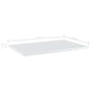 Bookshelf Boards 8 pcs,No hardware for installation,Floating Shelf Wall Mounted Replacement,Wall Shelf Display Wall Storage Shelf,Partition,Replace plank,High Gloss White 23.6"x15.7"x0.6" Chipboard view 2