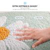ANNARUGER Green Bathroom Rug, Ultra Soft Microfiber Shaggy Bath Mats, 20''x 32'', Extra Absorbent Bath Rugs, Machine Washable, Non-Slip Bathroom Carpet for Tub and Shower view 3