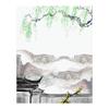 GIBZ Japanese Noren Doorway Curtain Landscape Pattern Cotton Linen Long Door Tapestry for Home Decoration view 1