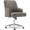 Home Square 2 Piece Soft Fabric Home Office Chair Set in Medium Gray view 4