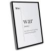 Canvas Art Wall Decor,Define wall decoration,War Definition Print Soldier Gift Usa Funny Quotes Politics Quotes Geography Gift Office Wall Decor Politics Art Dictionary Art,16x24 Inch Framed Wall Art view 1