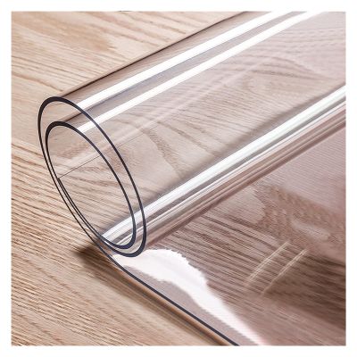 AYLYHD PVC Table Protector, Clear Transparent Tablecover Waterproof Plastic Table Pads Covers for Kitchen Coffee Office Dining Table, Custom Size (Color : 3mm, Size : 60x90cm)