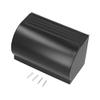 Garosa Commercial Toilet Paper Dispenser Wall Mounted Waterproof Paper Holder Tissue Box with Lid for Kitchen Bathroom Aluminum Alloy Roll Holder(Matte Black) view 1