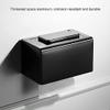 Garosa Commercial Toilet Paper Dispenser Wall Mounted Waterproof Paper Holder Tissue Box with Lid for Kitchen Bathroom Aluminum Alloy Roll Holder(Matte Black) view 2