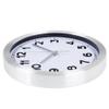 Everyday Home 12 Inch Brushed Aluminum Wall Clock, Silver view 3