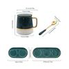 seasoning box Ceramic Seasoning Jar Green Spice Bottle Kitchen Seasoning Box with Lid Seasoning Container Very Suitable for Home Use Spice jar (Size : C) view 2