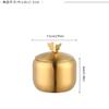 seasoning box Spice Jar Stainless Steel Spice Bottle Kitchen Spoon Seasoning Box with Lid Gold-toned Material Bowl Very Suitable for Home Use Spice jar (Color : Silver) view 2