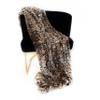 Plutus Natural Leopard Sharpei Faux Fur Luxury Throw Blanket 96in x 110in view 1