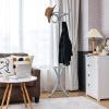 Tangkula 75.5" Standing Coat Rack, Wood Coat Tree with 12 Hooks, Home Hat Jacket Hanger Tree 12 with Umbrella Holder Coat Stand (Grey) view 2