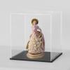 CRMPro Acrylic Display Case with Black Base, 9 Inch Cube Box for Display, Simple Self-Assembly Countertop Box with Lip for Collectibles, Toys, Home Organization (8x8x9.6 inch) view 1