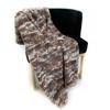 Plutus Brown Wild Rabbit Faux Fur Luxury Throw Blanket 96in x 110in view 3