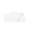 CANNON Solid Percale 200 Thread Count Sheet Sets White 100% Cotton 5-Piece Split King Sheet Set, Solid Color Themed, Adult Bedding, Oeko-TEX Certified view 2