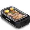 Smokeless Grill Indoor, CUSIMAX Electric Grill, 1500W Portable Korean BBQ Grill with LED Smart Display & Tempered Glass Lid, Non-stick Removable Plate, Dishwasher Safe, Black view 1