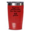 60th birthday tumbler, Funny coffee cup, Gift for Dad, Coworker view 1