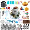 390PCS Cake Decorating Supplies Kit, Baking Tools Set for Cakes  3 Packs Springform Cake Pans Cake Rotating Turntable 48 Numbered Piping Icing Tips 4 Russian Nozzles 9 Fondant Tools for Beginners view 1