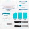 390PCS Cake Decorating Supplies Kit, Baking Tools Set for Cakes  3 Packs Springform Cake Pans Cake Rotating Turntable 48 Numbered Piping Icing Tips 4 Russian Nozzles 9 Fondant Tools for Beginners view 4