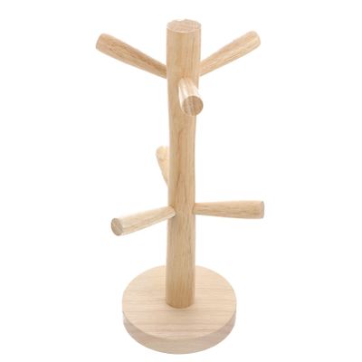 VOSAREA Wooden Kitchen Storage Cup Draining Shelf Multi-Functional Rack Elegant Design
