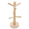 VOSAREA Wooden Kitchen Storage Cup Draining Shelf Multi-Functional Rack Elegant Design view 1
