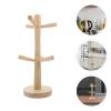 VOSAREA Wooden Kitchen Storage Cup Draining Shelf Multi-Functional Rack Elegant Design view 3