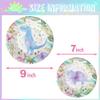 Girls Dinosaur Party Plates and Napkins - Pink Dinosaur Birthday Party Supplies (Serves 20) view 4