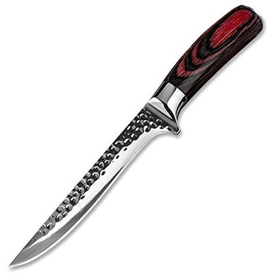 Boning Knife, 6" Inch Handmade Forged Butcher Boning Knife Stainless Steel Kitchen Chef Knife for Bone Meat Fish Fruit Vegetables BY ZZYY (Color : Boning Knife, Kitchen Knife Size : 6 inch)