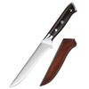 Boning Knife, 6" Boning Knife German 1.4116 Steel Stainless Steel Knife For Bone Meat Fish Fruit Vegetables Cooking Tool BY ZZYY (Color : With Leather Sheath) view 1
