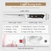 Boning Knife, 6" Boning Knife German 1.4116 Steel Stainless Steel Knife For Bone Meat Fish Fruit Vegetables Cooking Tool BY ZZYY (Color : With Leather Sheath) view 3