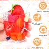 125 Sets 5 oz Clear Plastic Dessert Cups with Lids and Tasting Spoons Disposable Square Dessert Cups Plastic Mini parfait Tumbler Appetizer for Party Weddings Pudding Appetizers Mousse view 3
