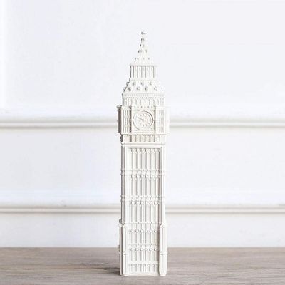 Christmas Ornaments St Paul Cathedral Home Decoration Sculpture Resin Crafts White Figurines Building Model