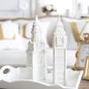 Christmas Ornaments St Paul Cathedral Home Decoration Sculpture Resin Crafts White Figurines Building Model view 4