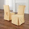 BrylaneHome Damask Set of 2 Chair Covers - Gold view 1