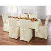 BrylaneHome Damask Set of 2 Chair Covers - Gold view 3