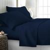 7 Piece Bed-in-A-Bag Comforter & Sheet Set 21" Deep Pocket, 100% Egyptian Cotton Oversized Super King Size, Navy, Sets Include - 1Comforter, 1Flat Sheet,1Fitted Sheet, 2Pillowcase & 2Pillowsham view 3