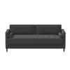 Home Square 2 Piece Fabric Upholstery Sofa Set in Heather Gray view 4