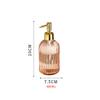 Layboo Concise Vertical Stripe Ceramic Hand Soap Dispenser, Decorative Liquid Soap & Lotion Dispenser Hand Soap Dispenser, for Kitchen or Bathroom Countertops 400ML (Tawny) view 2