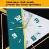 Clock Gold Wall Clock for Living Room Decor, DIY Wall Clocks with Pendulum, Wall Clock 3D for Bedroom Kitchen Office Home, Silent Non Ticking view 4