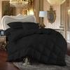 7 Piece Bed-in-A-Bag Comforter & Sheet Set 12" Deep Pocket, 100% Egyptian Cotton King Size, Black, Sets Include - 1Comforter, 1Flat Sheet,1Fitted Sheet, 2Pillowcase & 2Pillowsham view 2