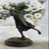 Art Nouveau Hot Cast Handcrafted Gypsy Dancer Bronze Masterpiece Gorgeous Statue view 1