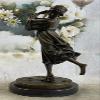 Art Nouveau Hot Cast Handcrafted Gypsy Dancer Bronze Masterpiece Gorgeous Statue view 2