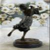 Art Nouveau Hot Cast Handcrafted Gypsy Dancer Bronze Masterpiece Gorgeous Statue view 3