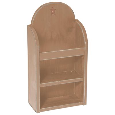 Farmhouse Rounded Magazine Rack, Sand Brown