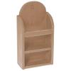 Farmhouse Rounded Magazine Rack, Sand Brown view 1