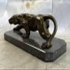 Art Deco Handcrafted Mountain Lion Bronze Wildlife Sculpture by Barye Deal view 2
