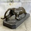 Art Deco Handcrafted Mountain Lion Bronze Wildlife Sculpture by Barye Deal view 3