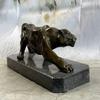 Art Deco Handcrafted Mountain Lion Bronze Wildlife Sculpture by Barye Deal view 4