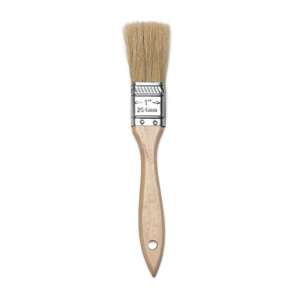 Pastry Brush with Natural Boar Bristle - Basting Oil Brush with Hardwood Handles Great for Kitchen Oil Marinade Grill BBQ Sauce Baster Cooking Baking Brush for Spreading Butter (24, 1 1/2 Inch)