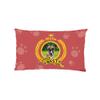GUGLILI Custom Name Throw Pillow Cover World's Best Dog Whippet Dog Paws Decor Cushion Covers Pillowcase for Sofa Couch Bedroom Home 12x20 Inch Rectangle Red view 1