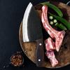 Boning Knife, Handmade Chinese Cleaver Forged Butcher Knife Wide Blade Chopping Kitchen Knife Camping Serbian Chef Knife Ebony Wood Handle BY ZZYY (Color : JB022) view 2
